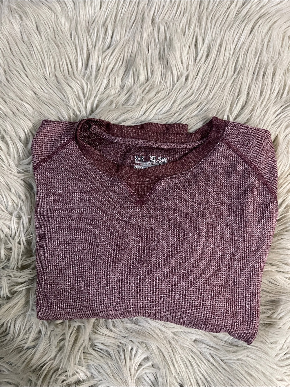 Under Armour Women's Wine V-Neck long sleeve shirt